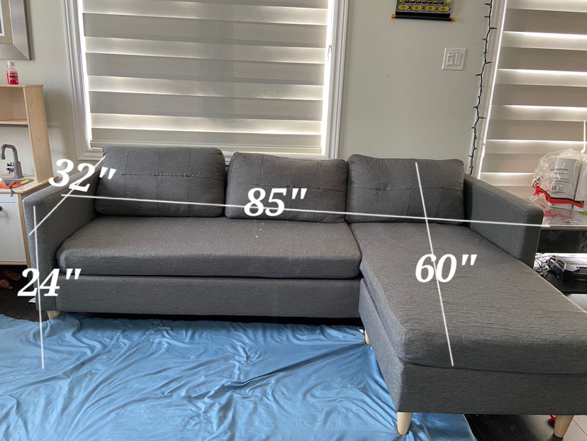 Grey Sectional Sofa - photo 4