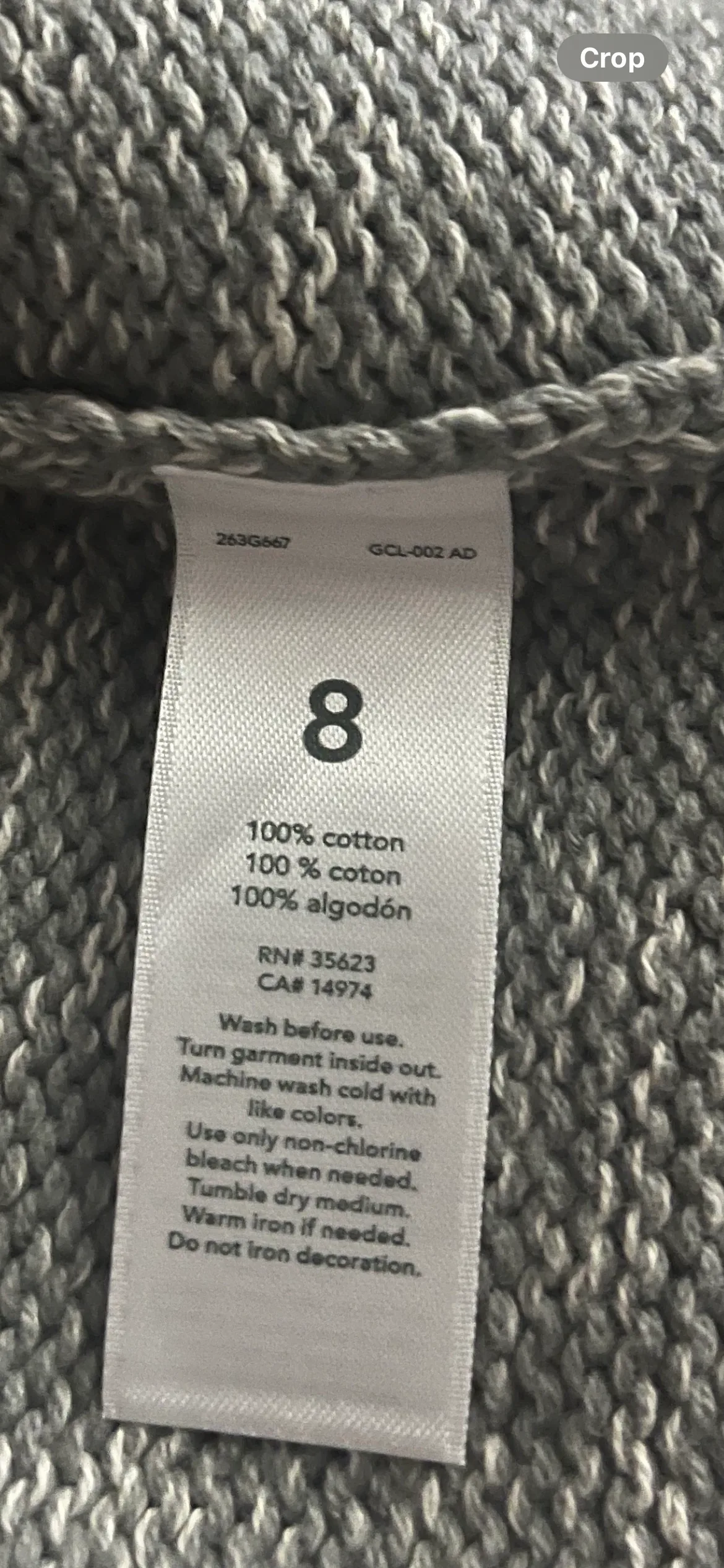 Carter's Size 8 Boys Zip-Up Sweater image indicator(7)