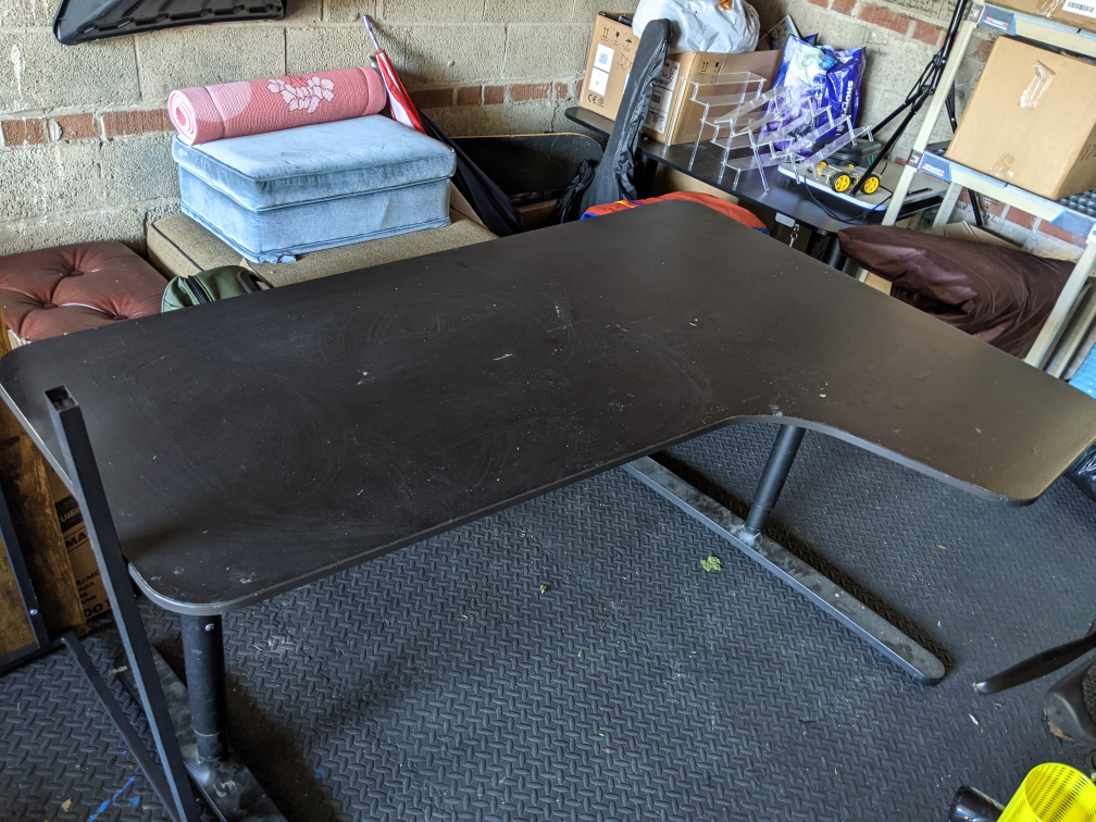 Black Corner Desk