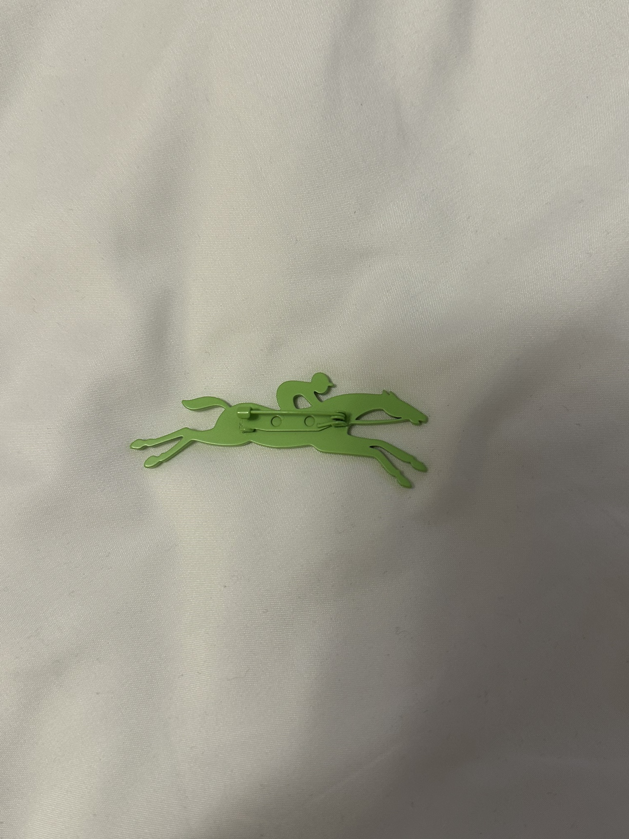 Longchamp Green Horse and Jockey Brooch - photo 2
