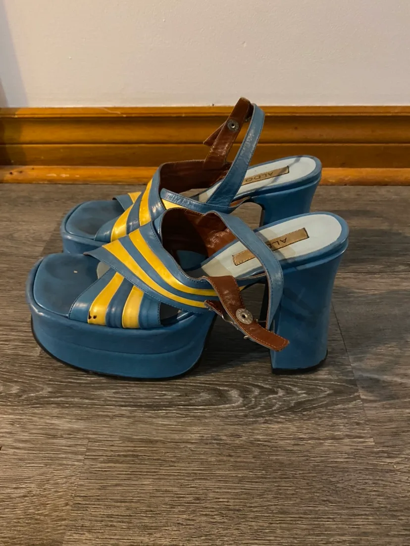 Vintage Leather Platforms for Halloween Costume 🎃 image indicator(3)