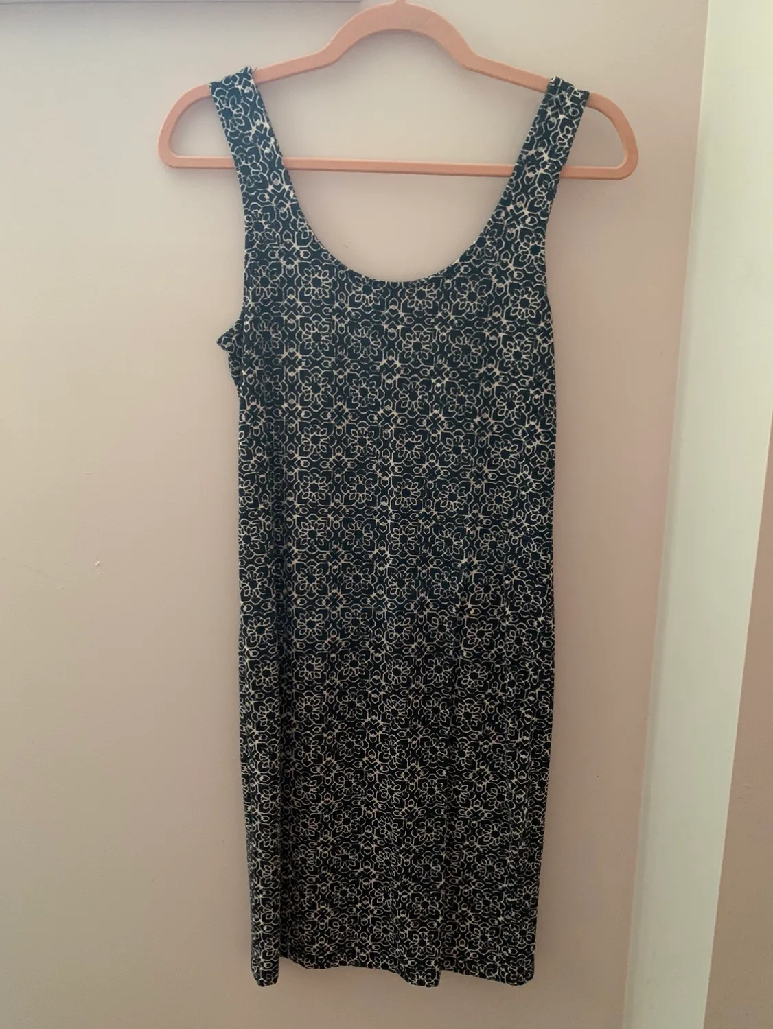 Black and White Patterned Tank Dress thumbnail