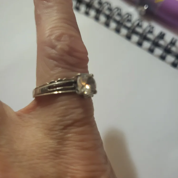 Two Silver Rings with Large Stone image indicator(2)