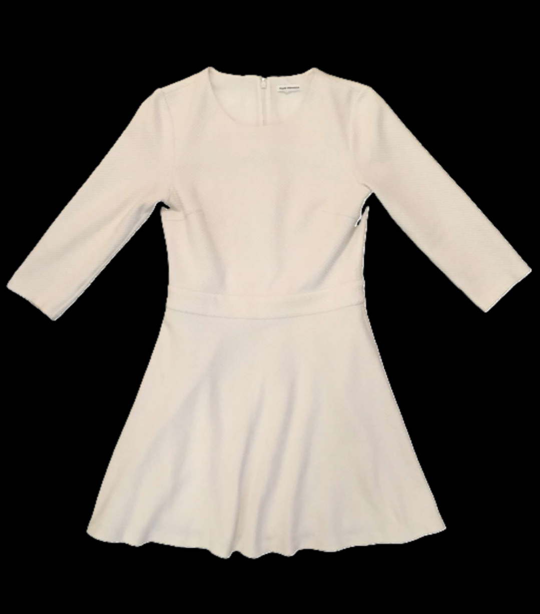 White 3/4 Sleeve Dress