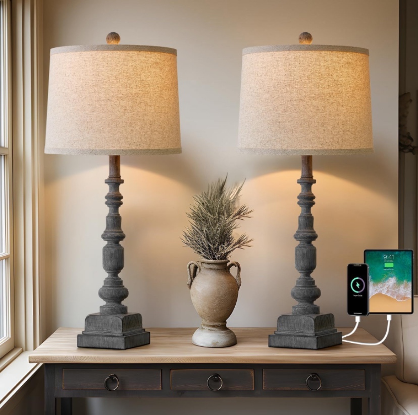 Table Lamp with Shade 27.7” - Brand New