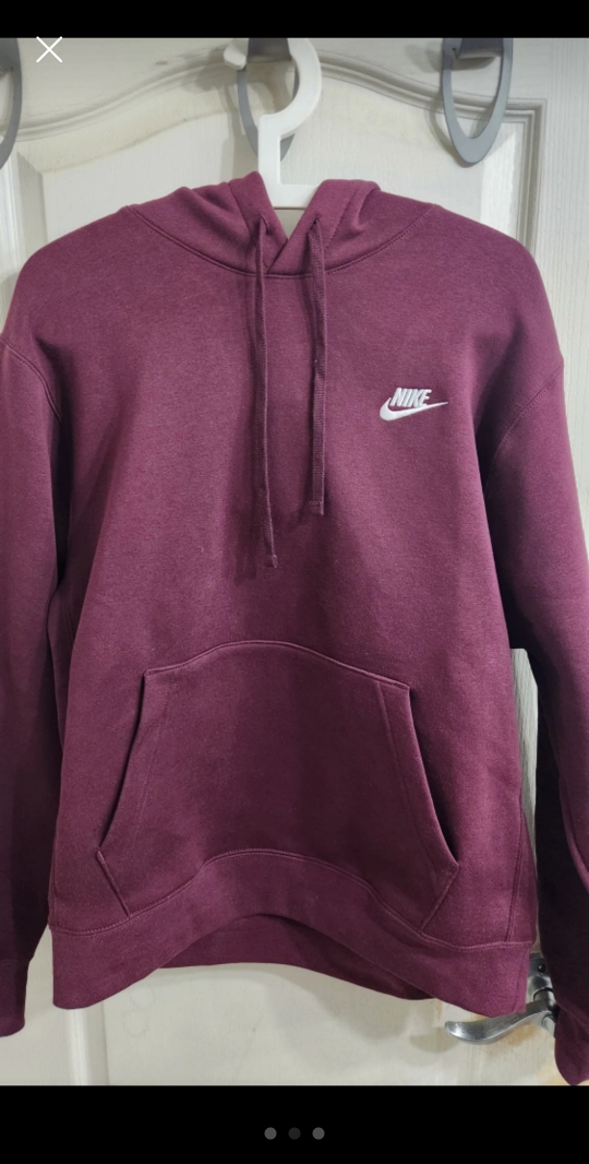 Nike Burgundy Hoodie - photo 2