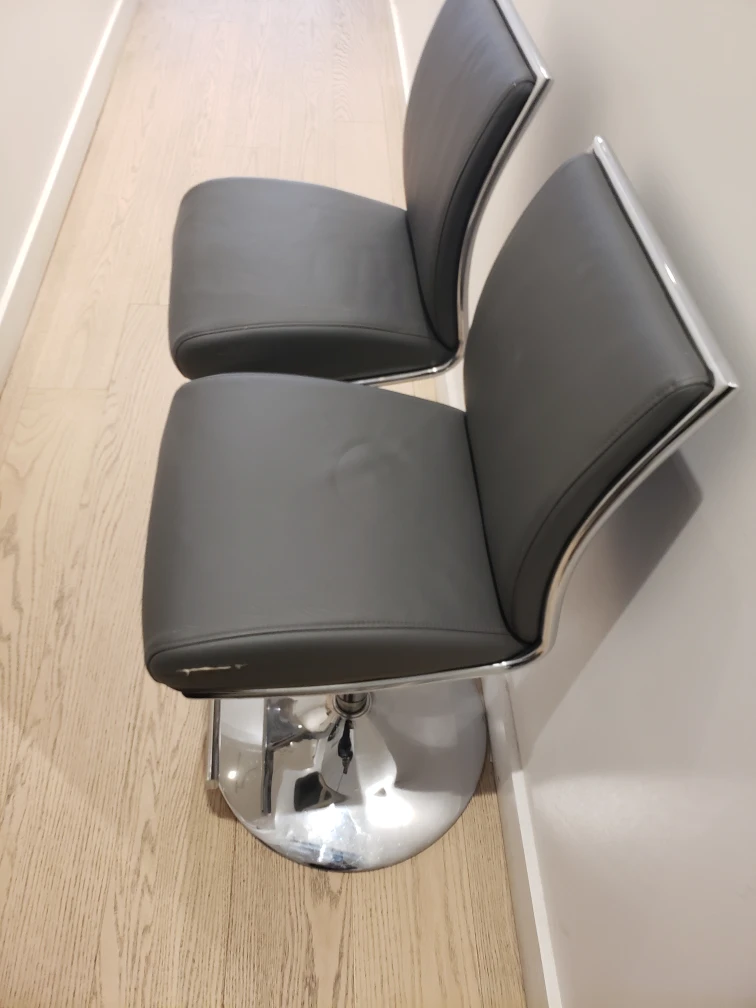Grey Swivel Bar Stools" 🧡" - photo 3