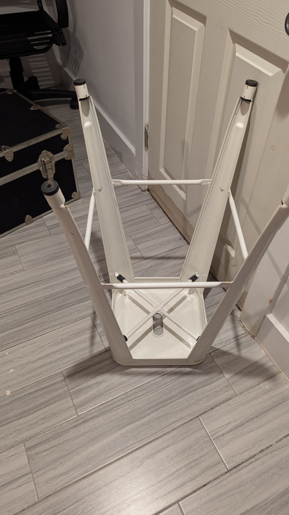 White Metal Bar Stool - photo 2