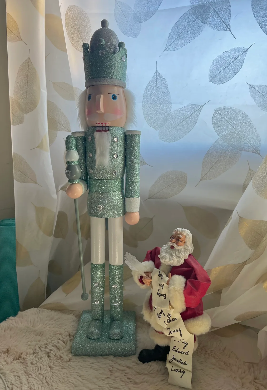 Glitter Nutcracker (24inches) plus Santa Claus thumbnail