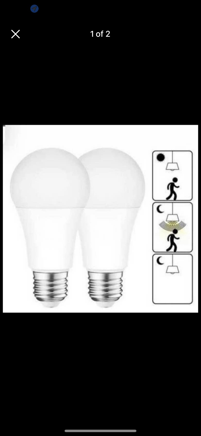 Motion Sensor Light Bulbs( New) 2 for $15