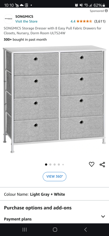 SONGMICS 8 Drawer Dresser - photo 4