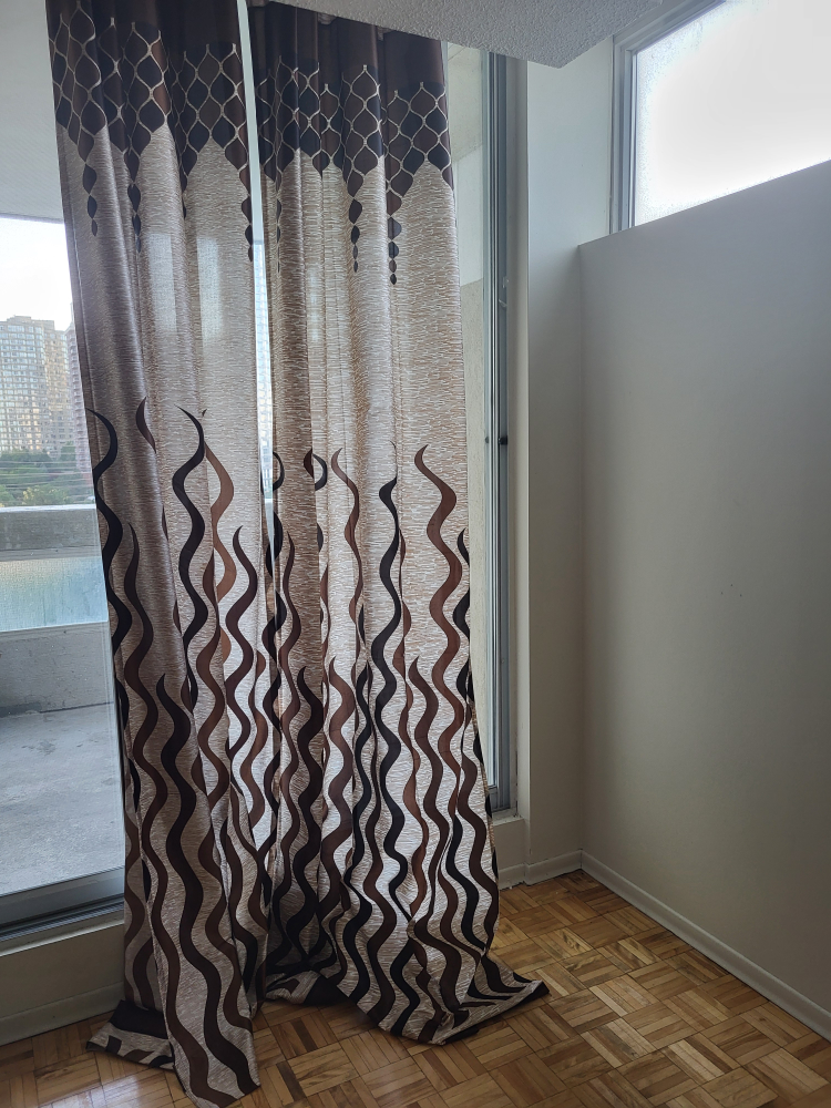Curtains - Brown and Beige plus Rod - photo 3