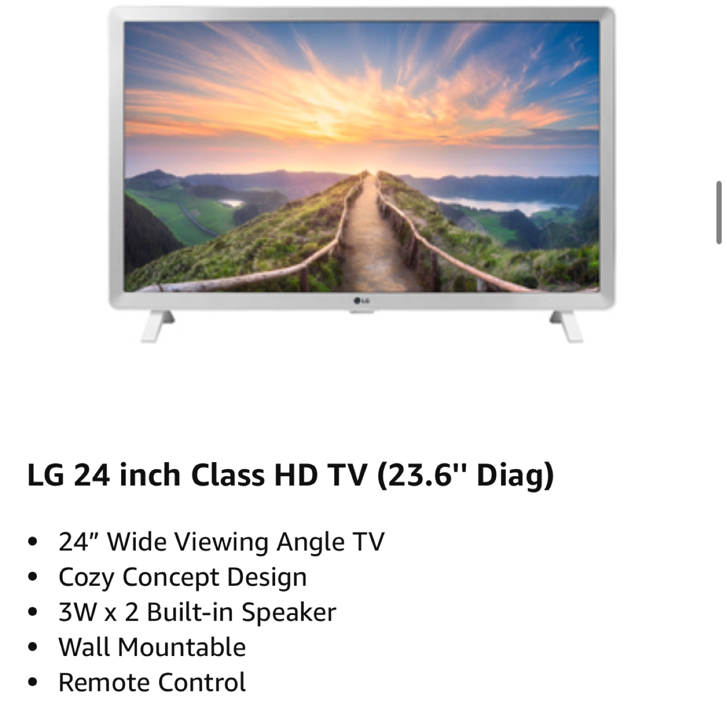 LG 24 inch Class HD TV monitor - photo 4