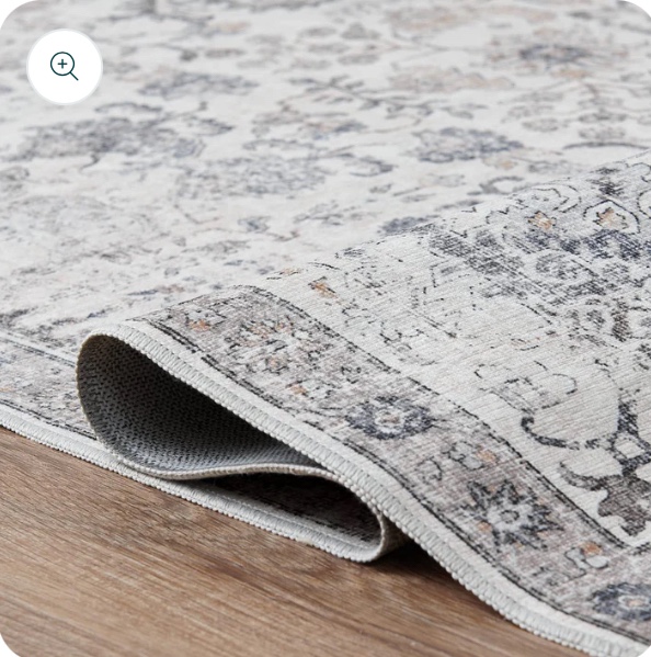 6x9 ft. Gray and White Area Rug - New - photo 4