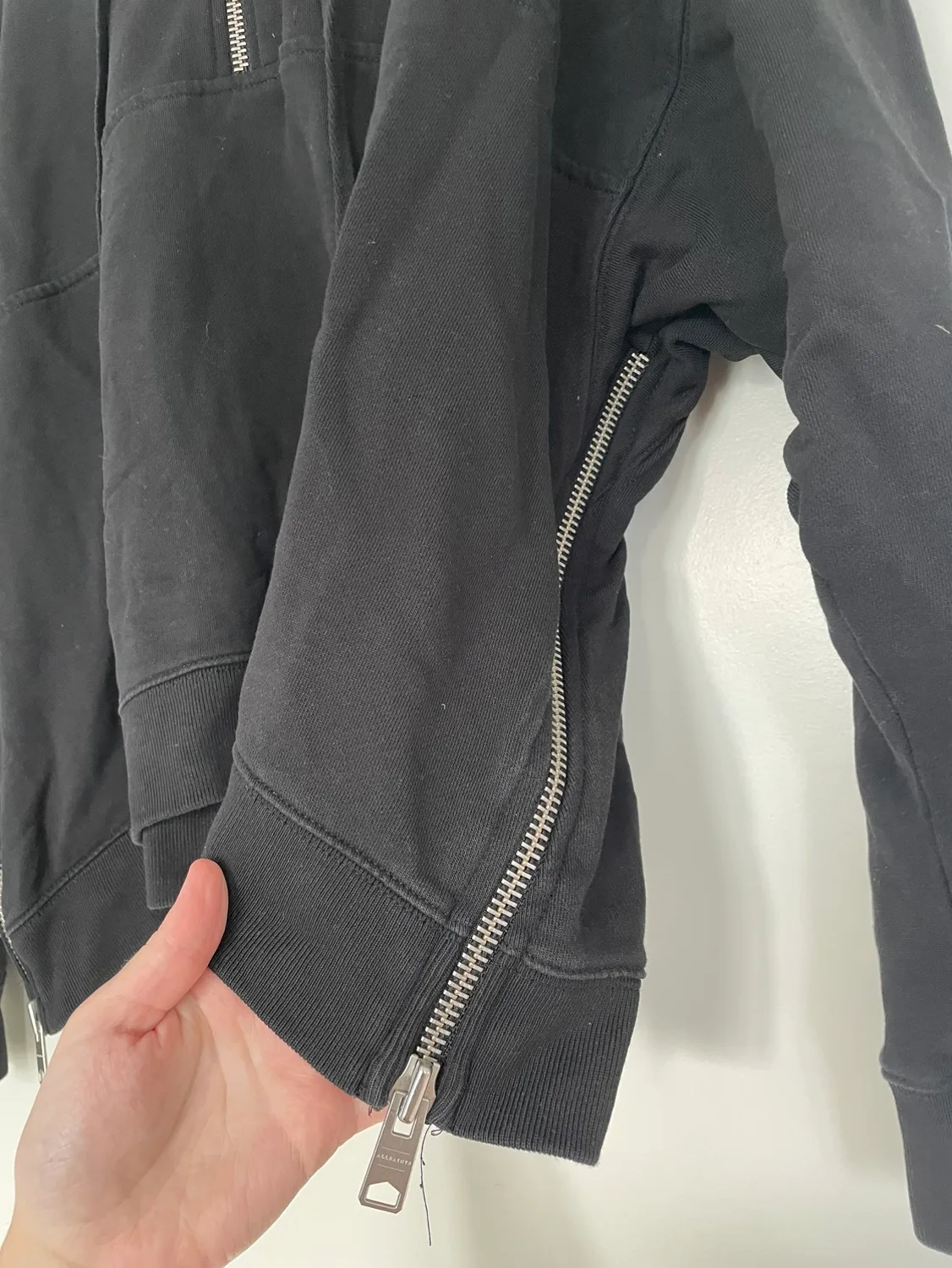 Allsaints quarter zip bulky zippered sweater image indicator(3)