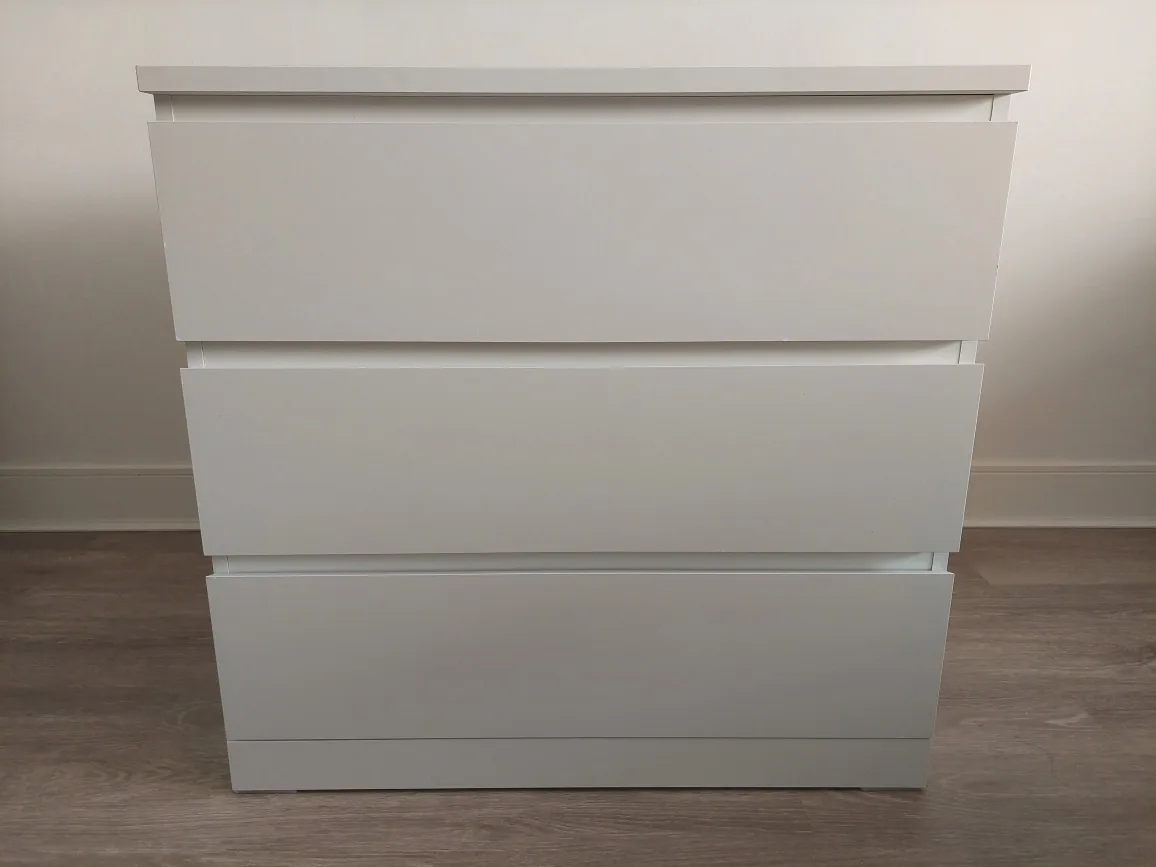 Malm 3 Drawr White IKEA thumbnail