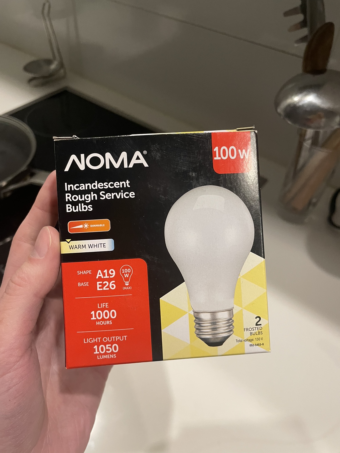 Noma A19 E26 Base Frosted Incandescent Light Bulbs - photo 2