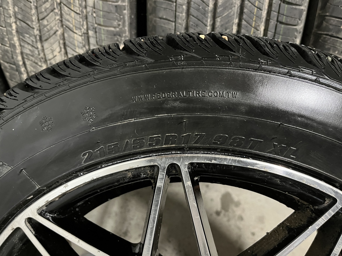 215/55R17  98T  Winter Tires with Rims - photo 2