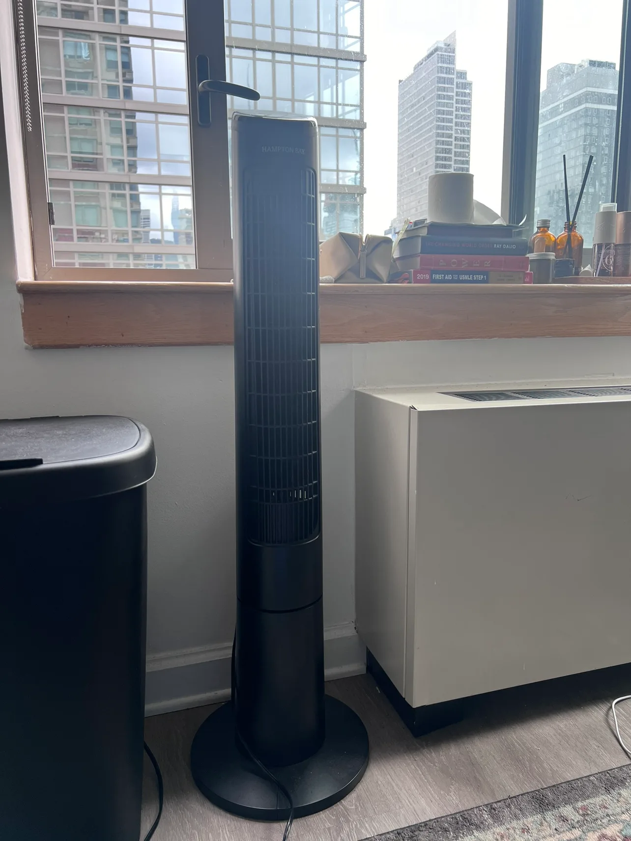 Hampton Bay Oscillating Tower Fan- BLACK thumbnail