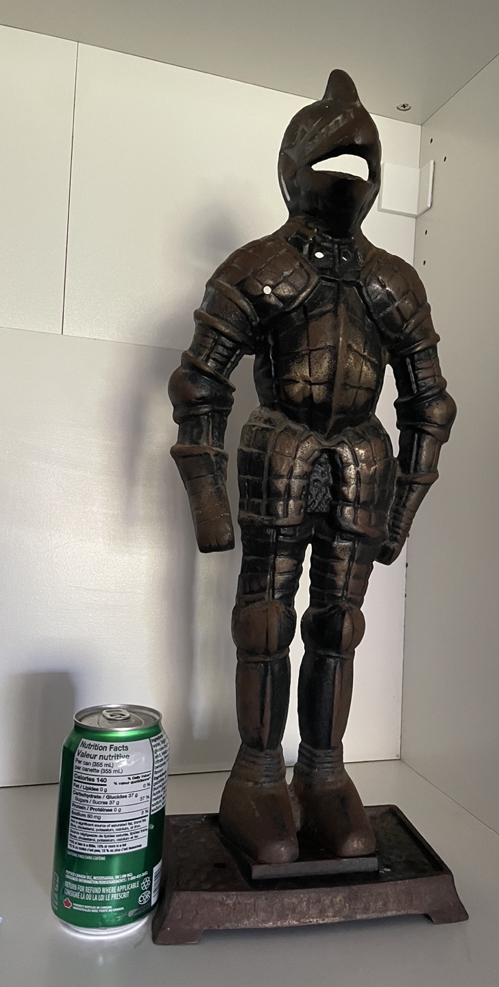 Cast Iron Knight Doorstop