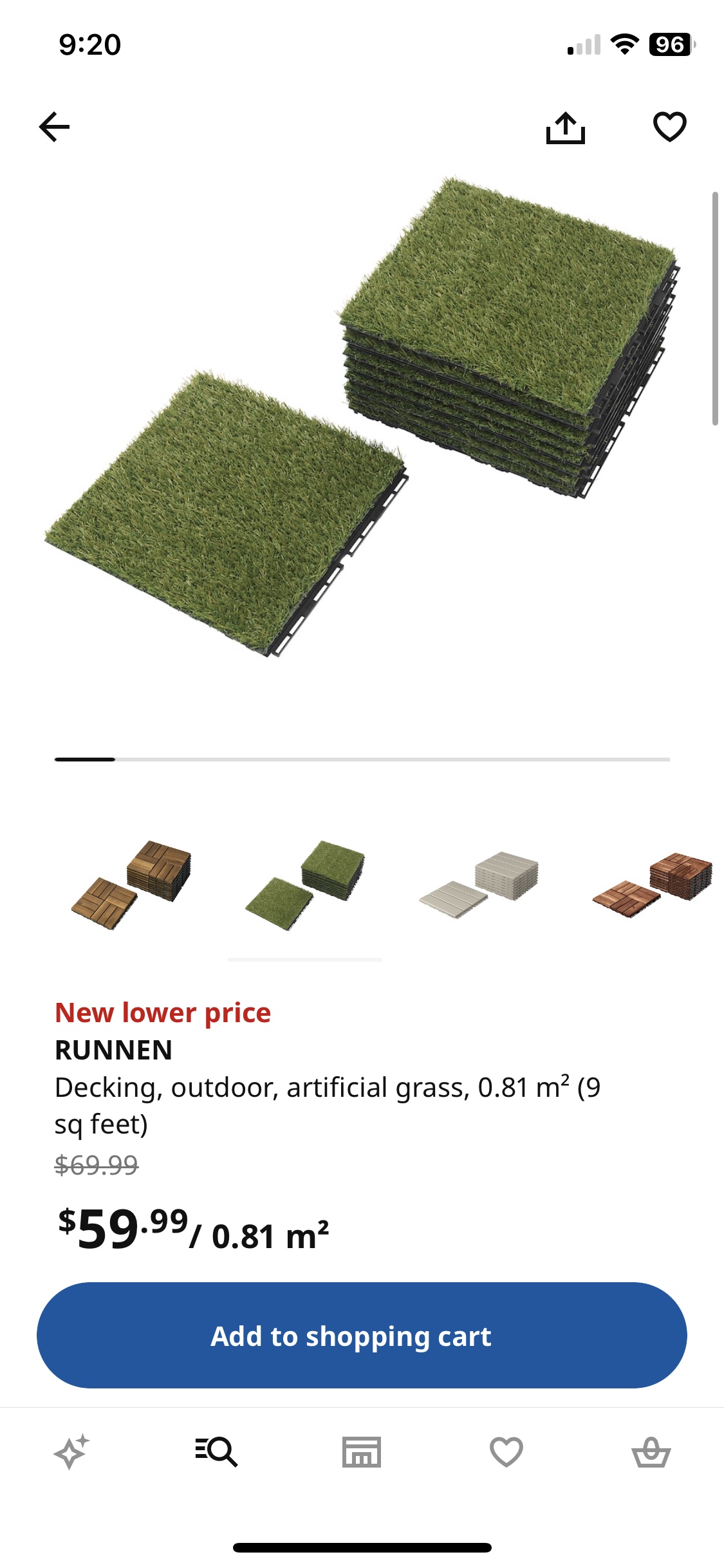 IKEA RUNNEN Artificial Grass