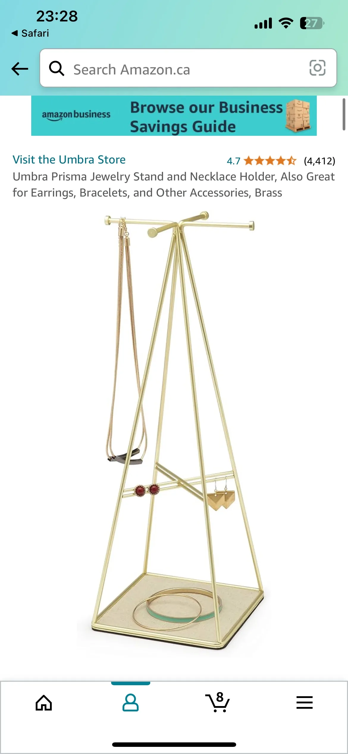 Umbra prisma metal jewellery stand image indicator(2)