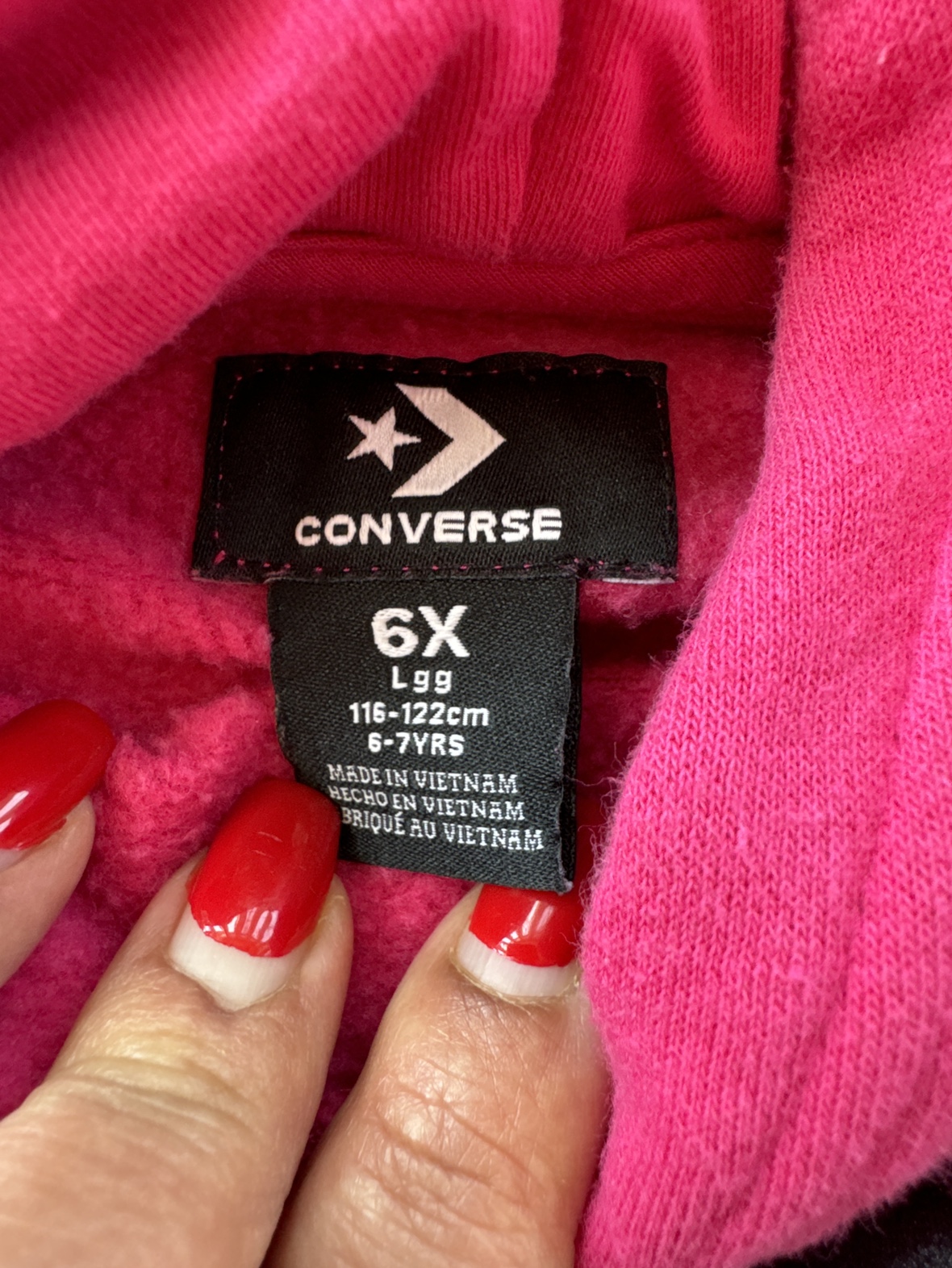Converse Pink Hoodie 6X - photo 3