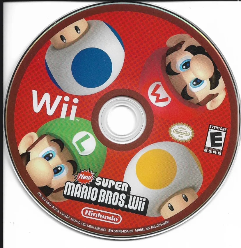 New Super Mario Bros. Wii (Nintendo Wii, 2009) - Disc Only thumbnail