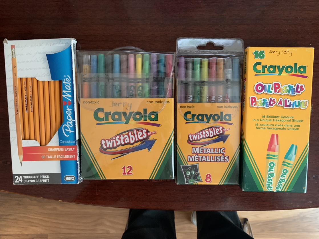 Crayons and Pencils