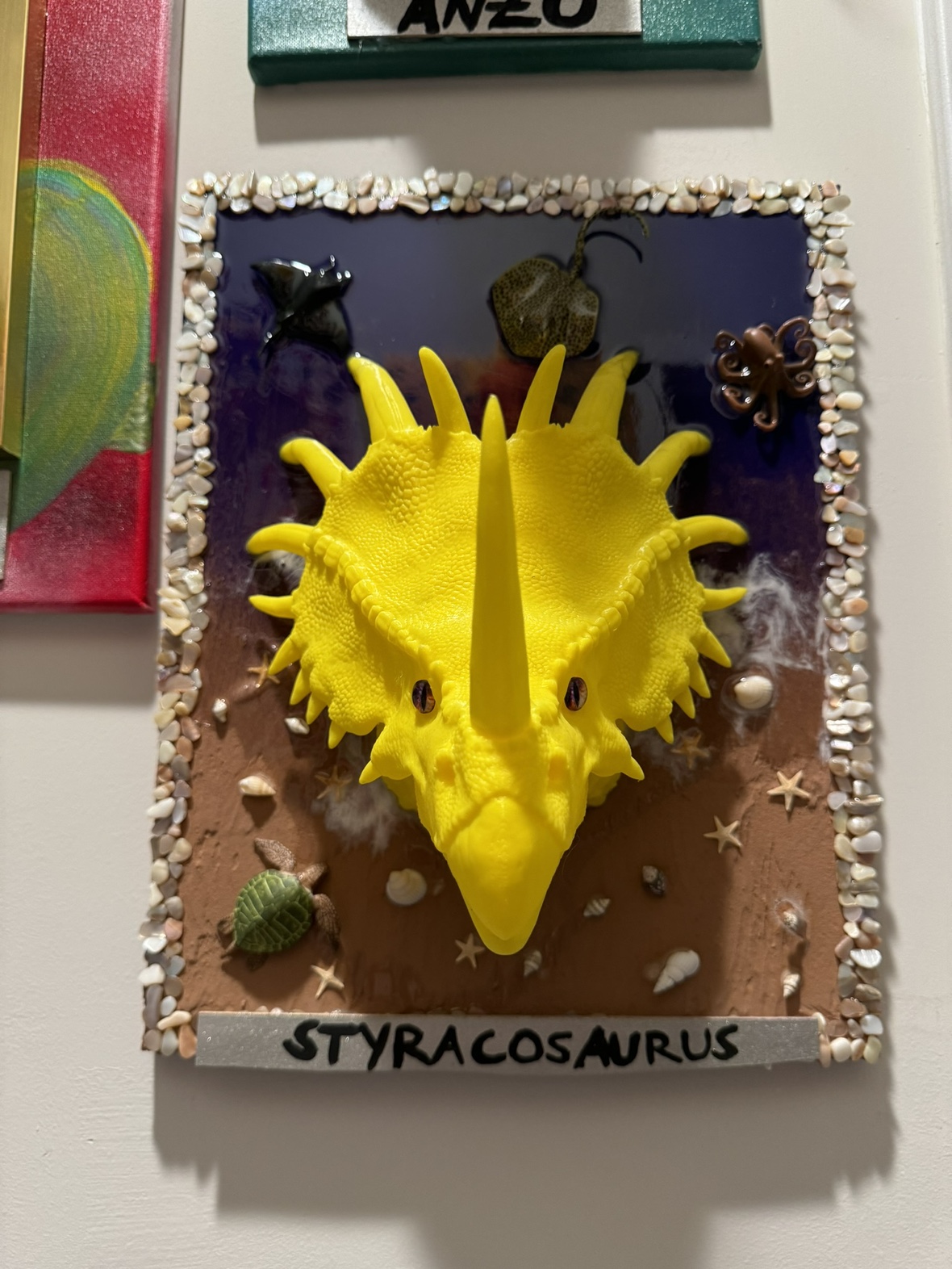 Styracosaurus Dinosaur Head wall art - photo 2