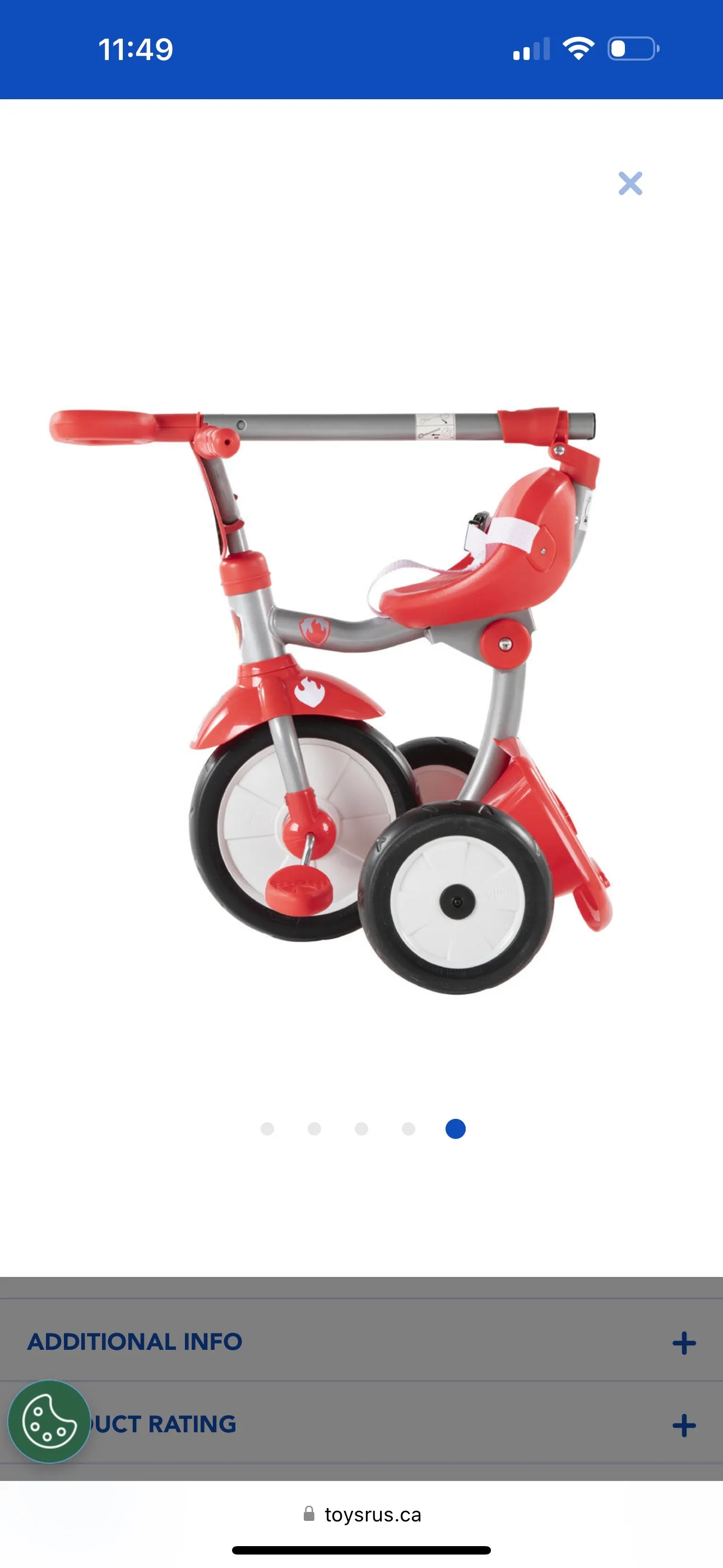 smarTrike Paw Patrol 2 in 1 Folding Fun Trike image indicator(2)