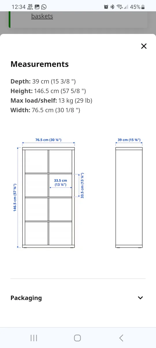 Ikea Kallax White Shelving Unit image indicator(4)