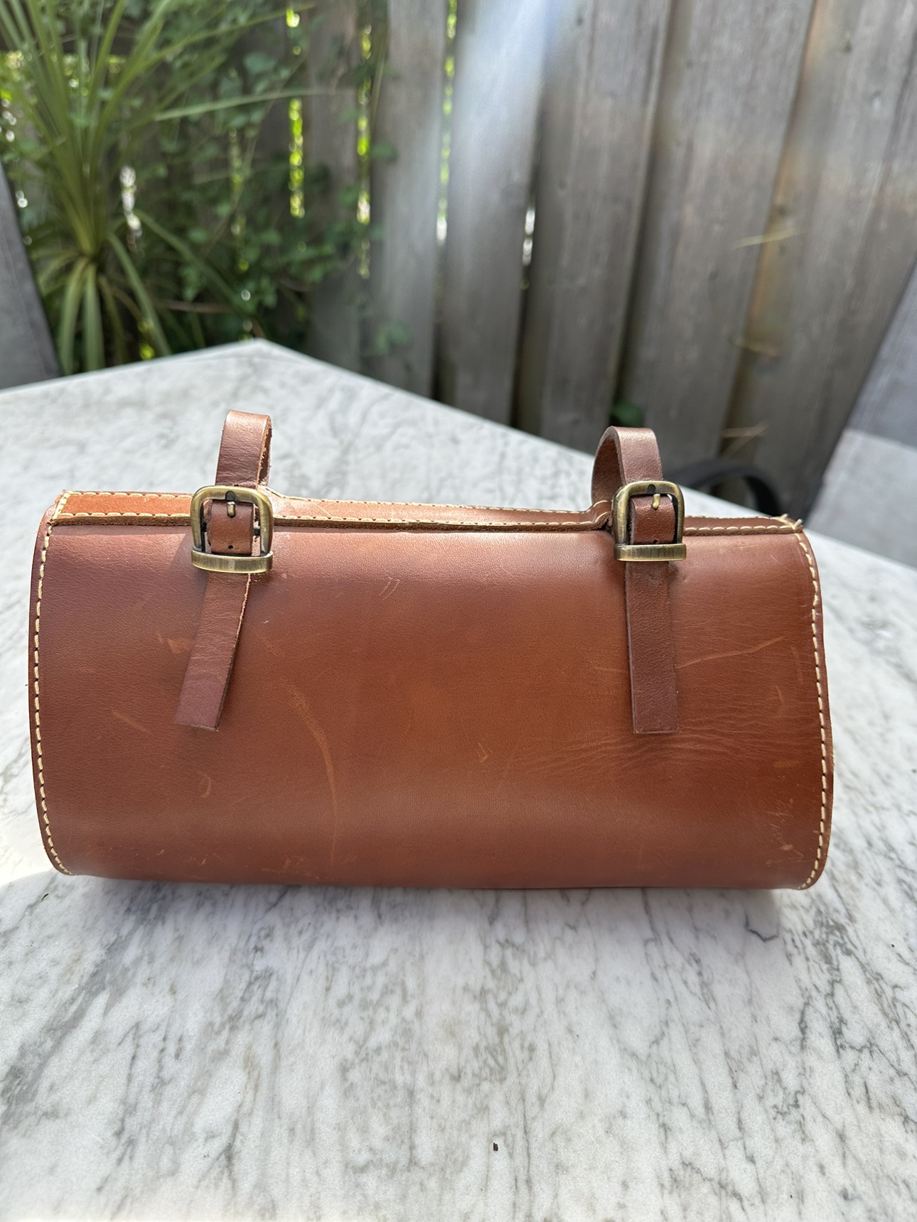 Leather Bicycle Saddle Bag - photo 2