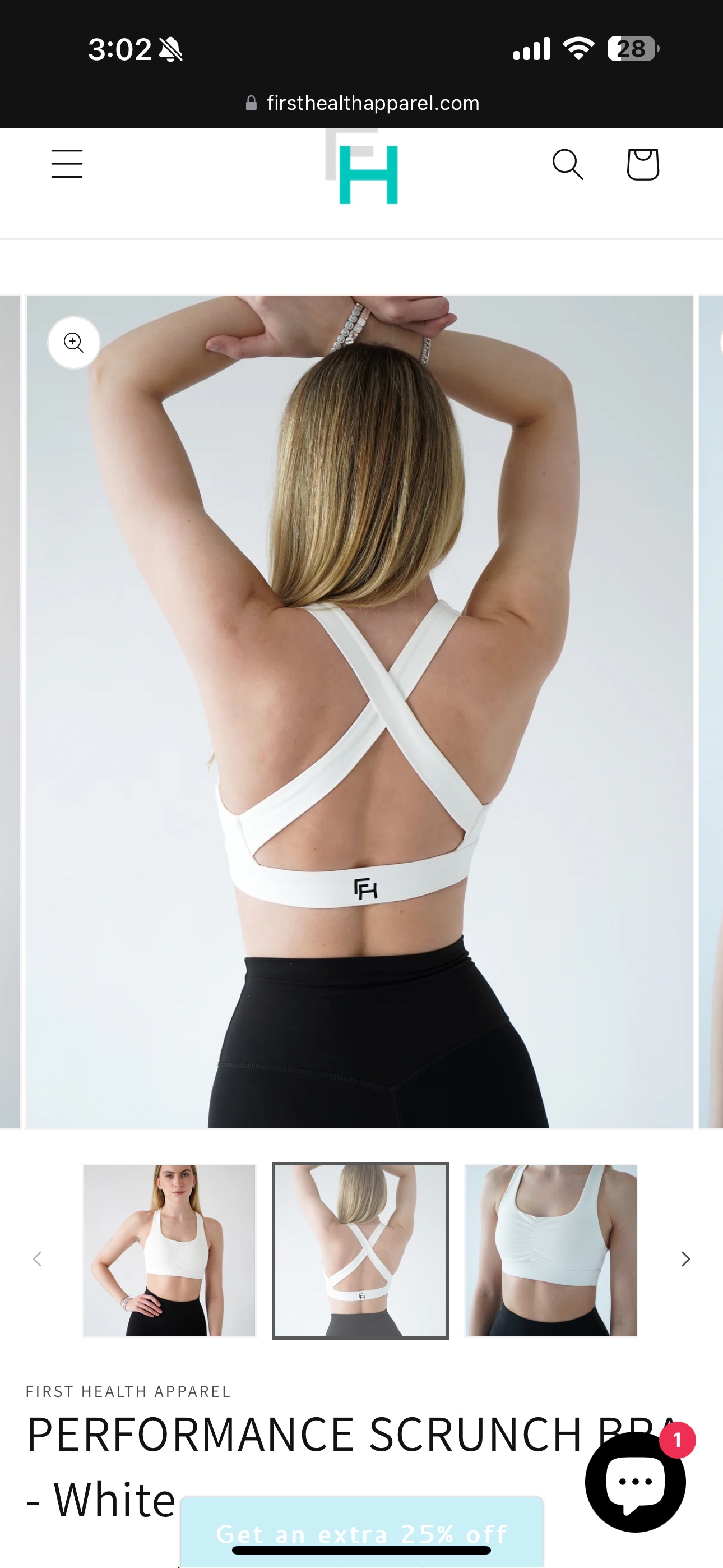 First Health Apparel Performance Scrunch Bra - photo 4