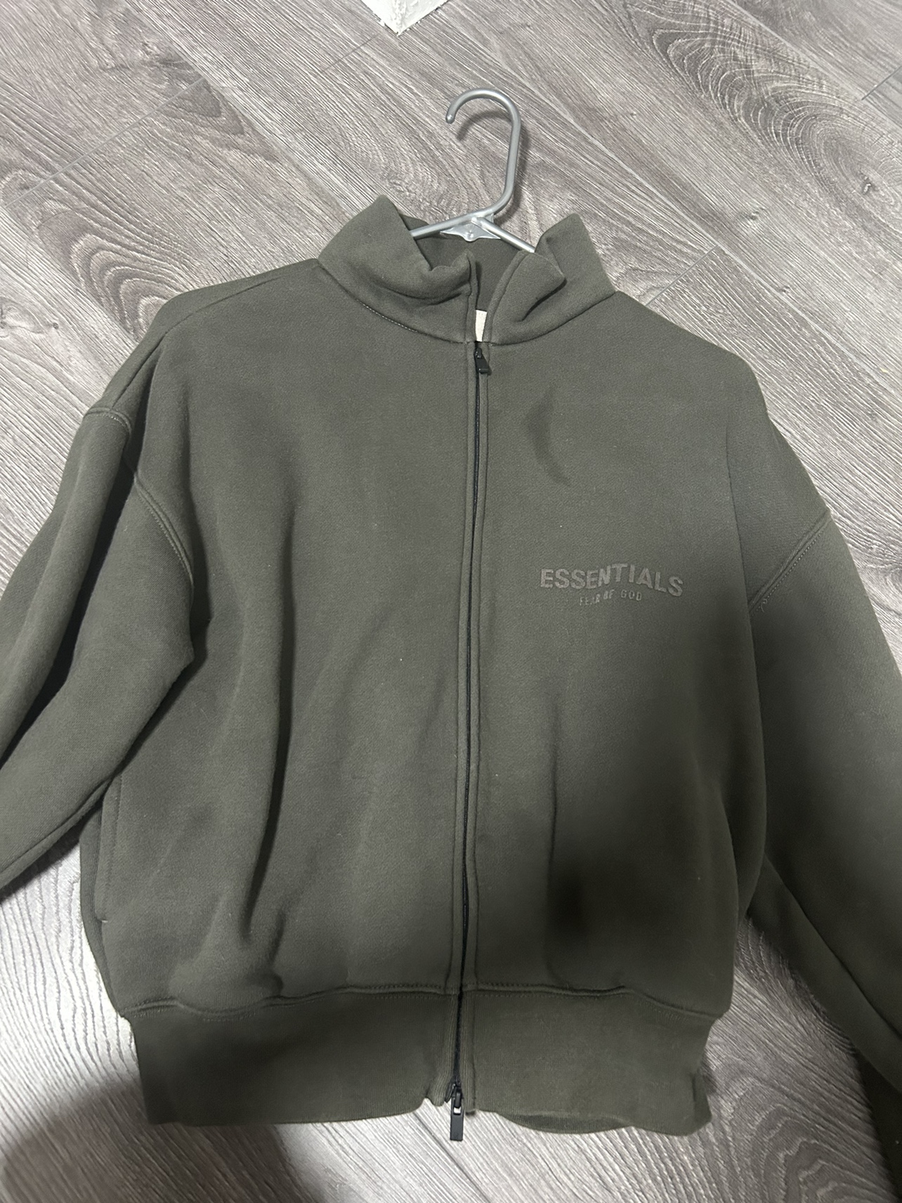 Essentials Fear of God Zip Up Hoodie