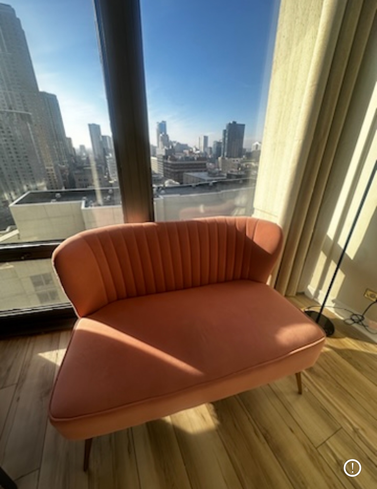Pink Velvet Loveseat - photo 2
