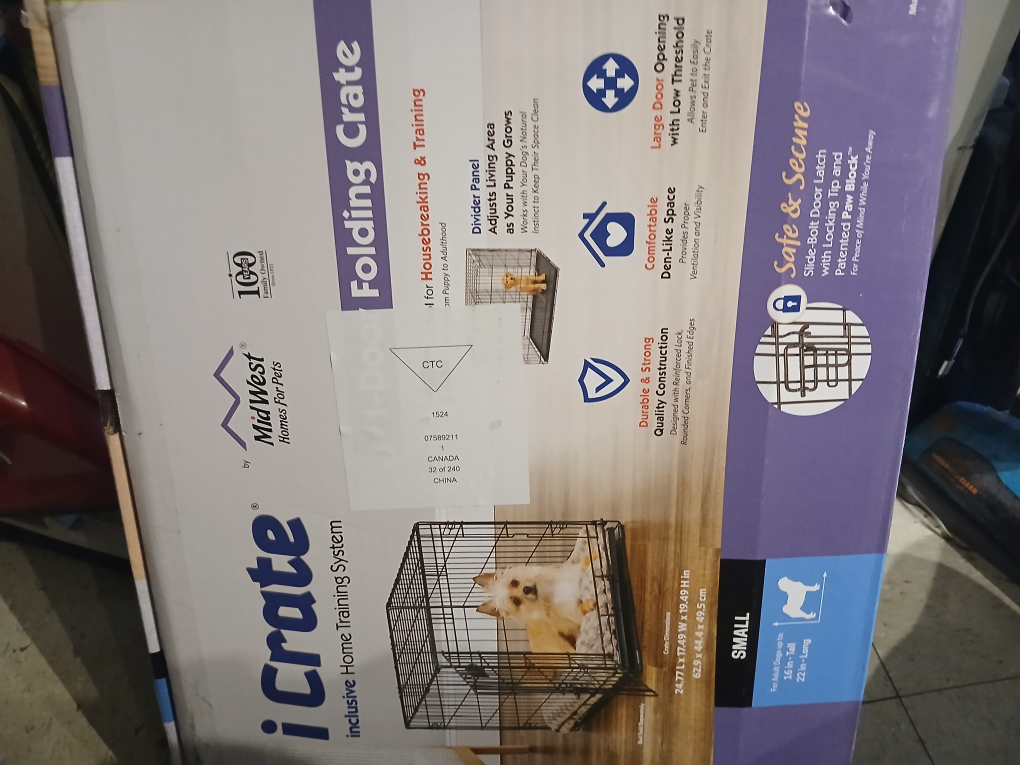 MidWest iCrate Folding Dog Crate, Small