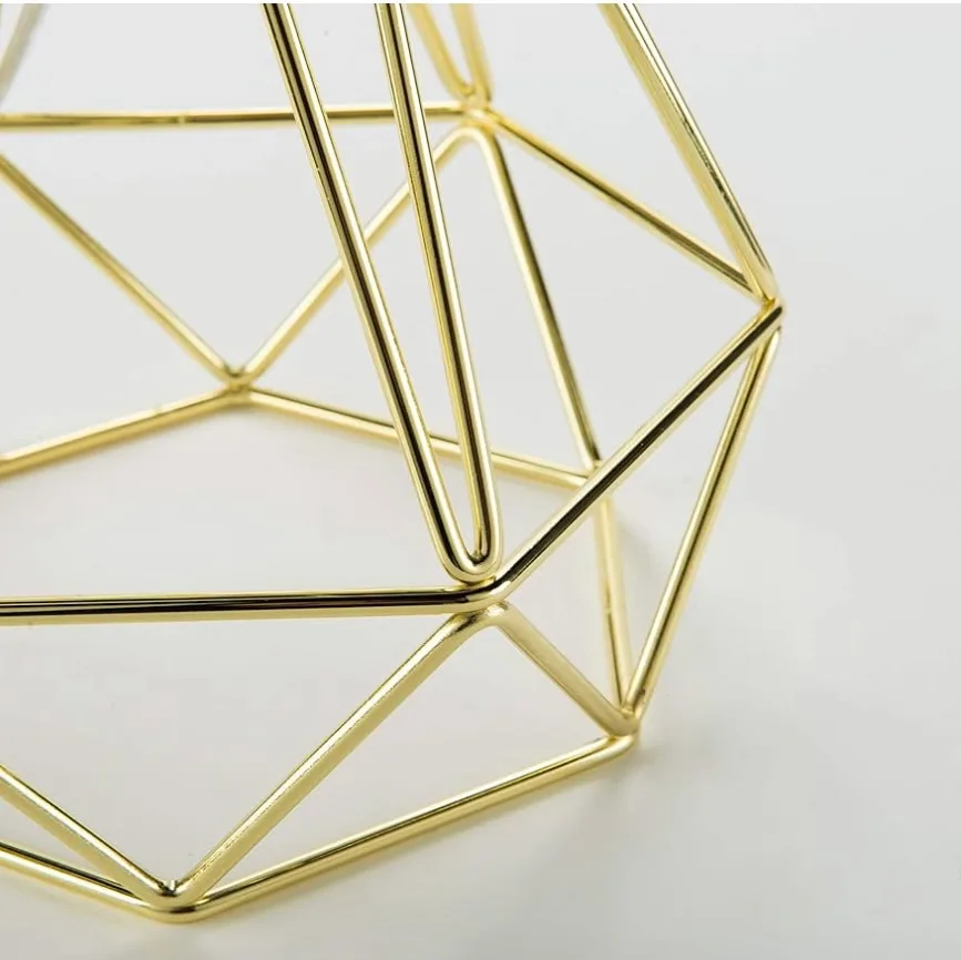 NEW - Table Lamp, Reinforced Geometric Wire Cage image indicator(7)