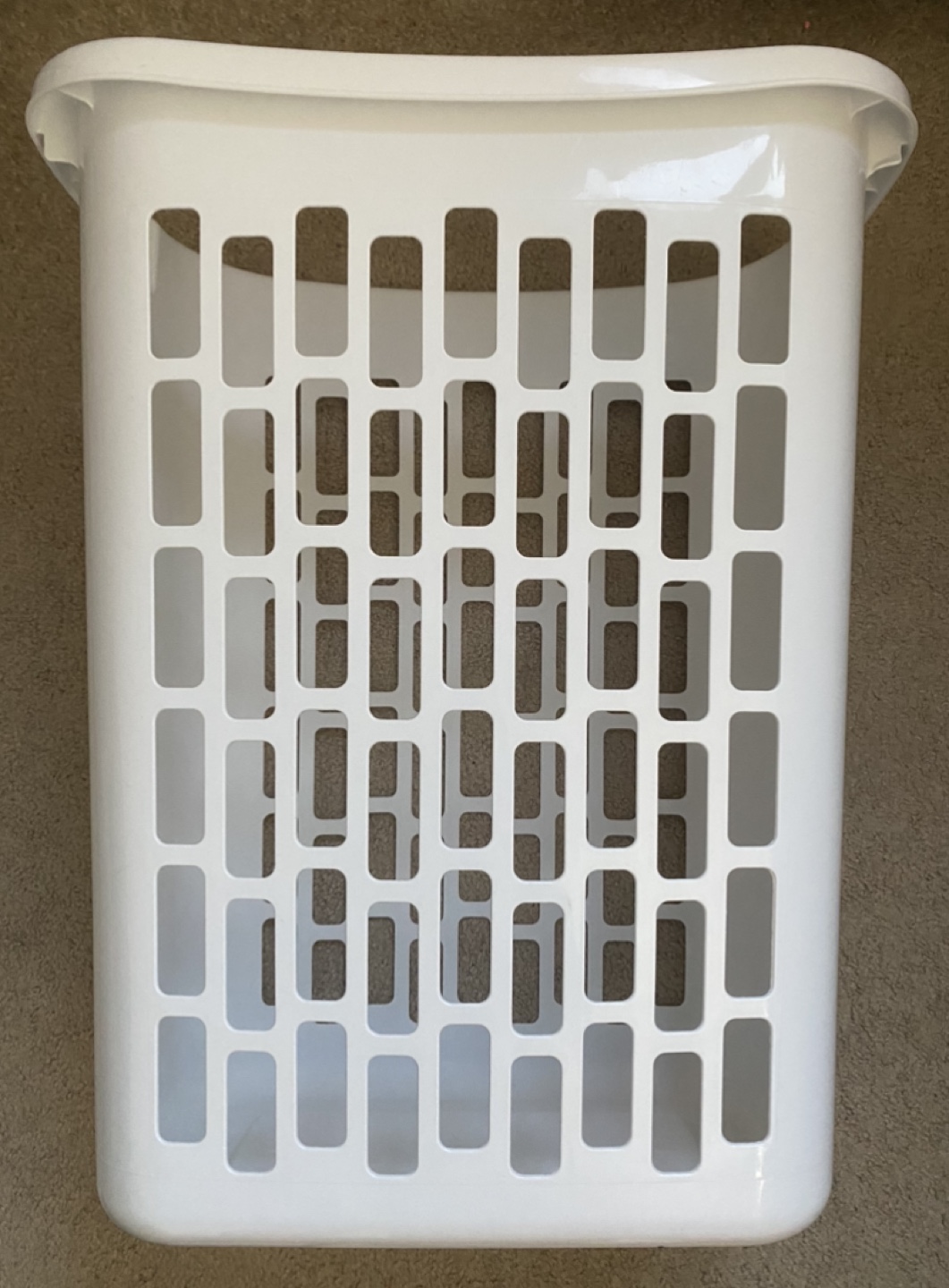 White Laundry Basket