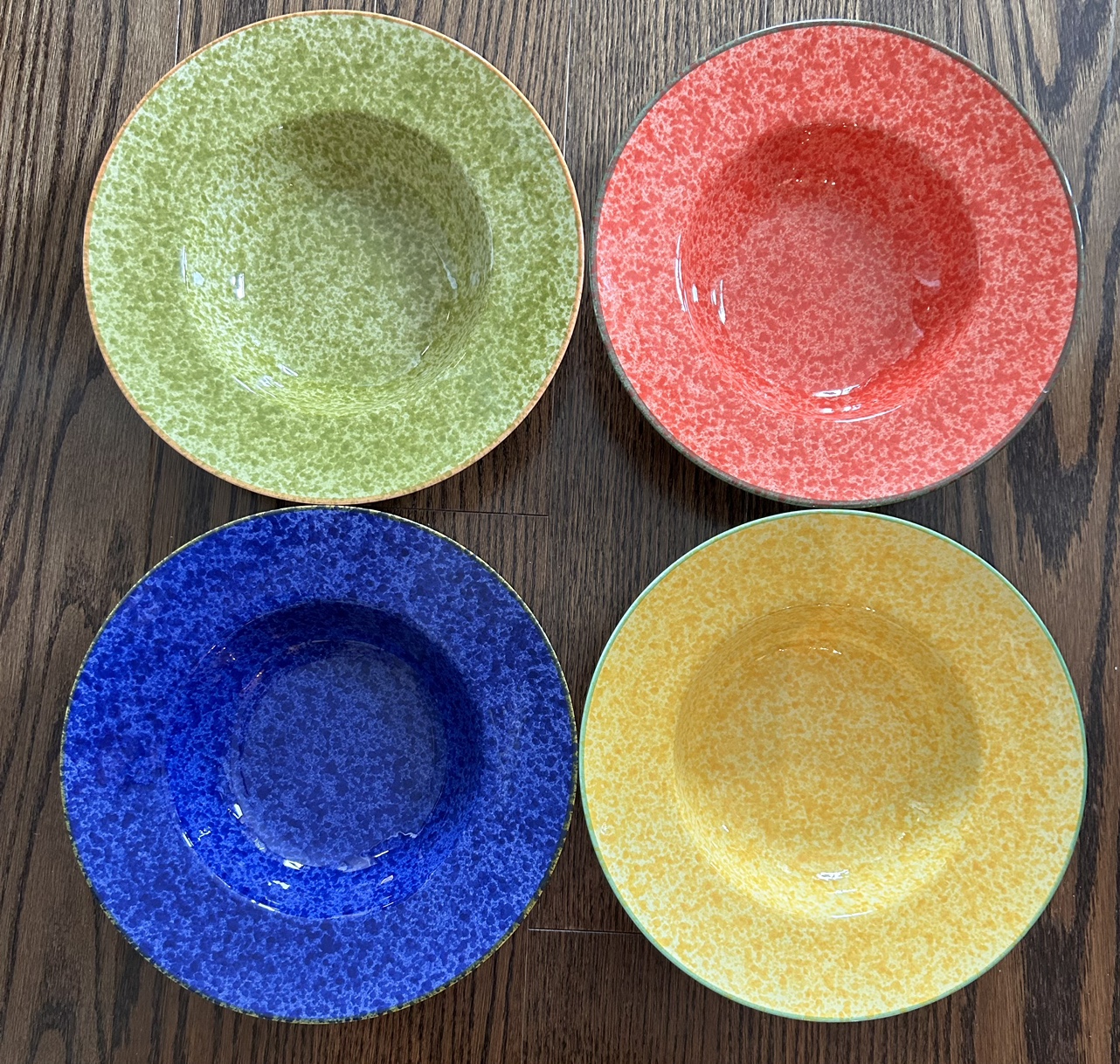 Set of 4 Pasta Bowls - Tuscan Style