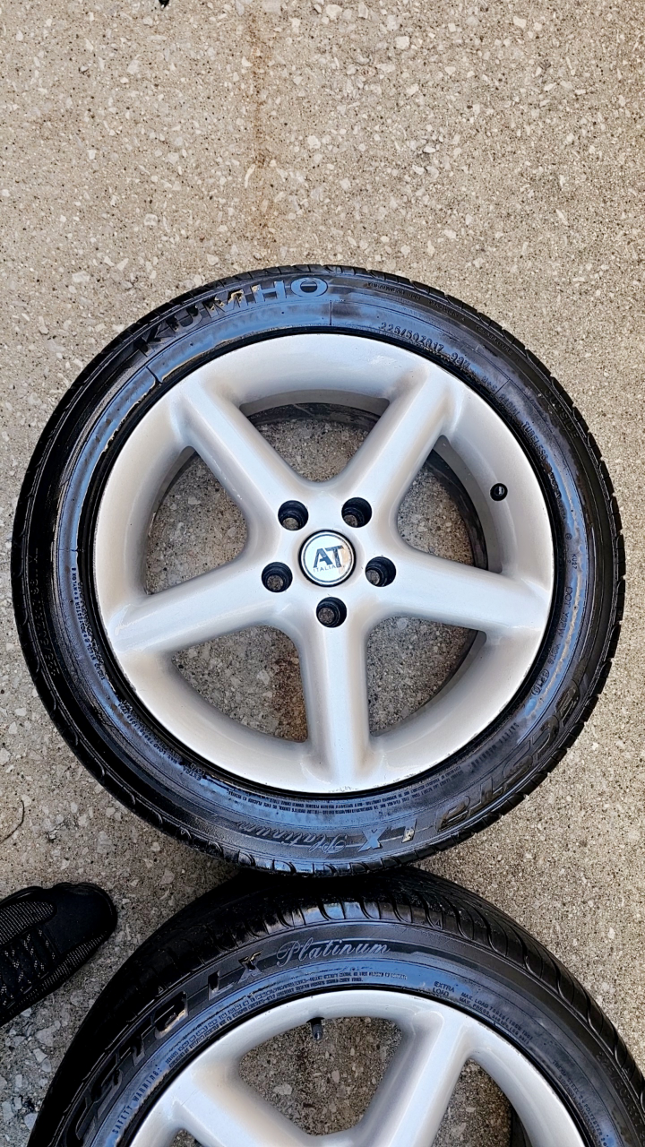 Set of 4 17 inch AT Italia Rims with Tires 5x114.3
