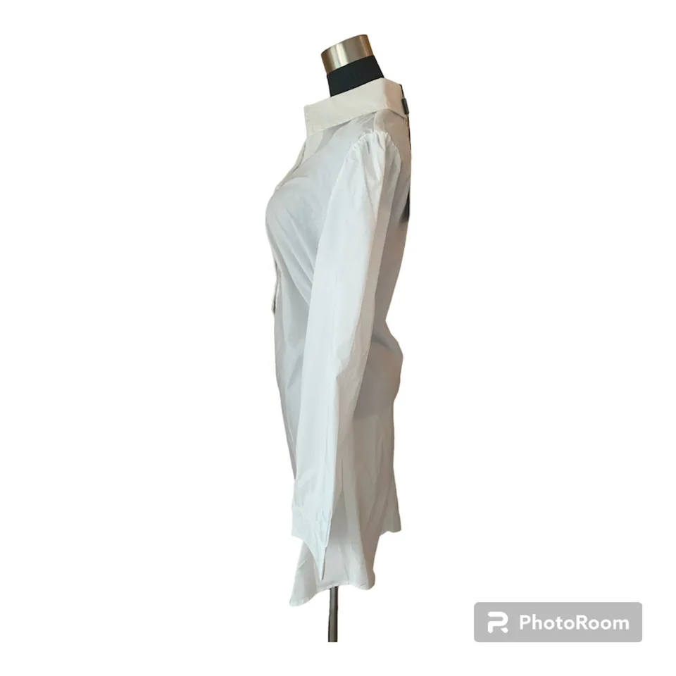 Ruched Side Fitted Shirt Dress image indicator(5)