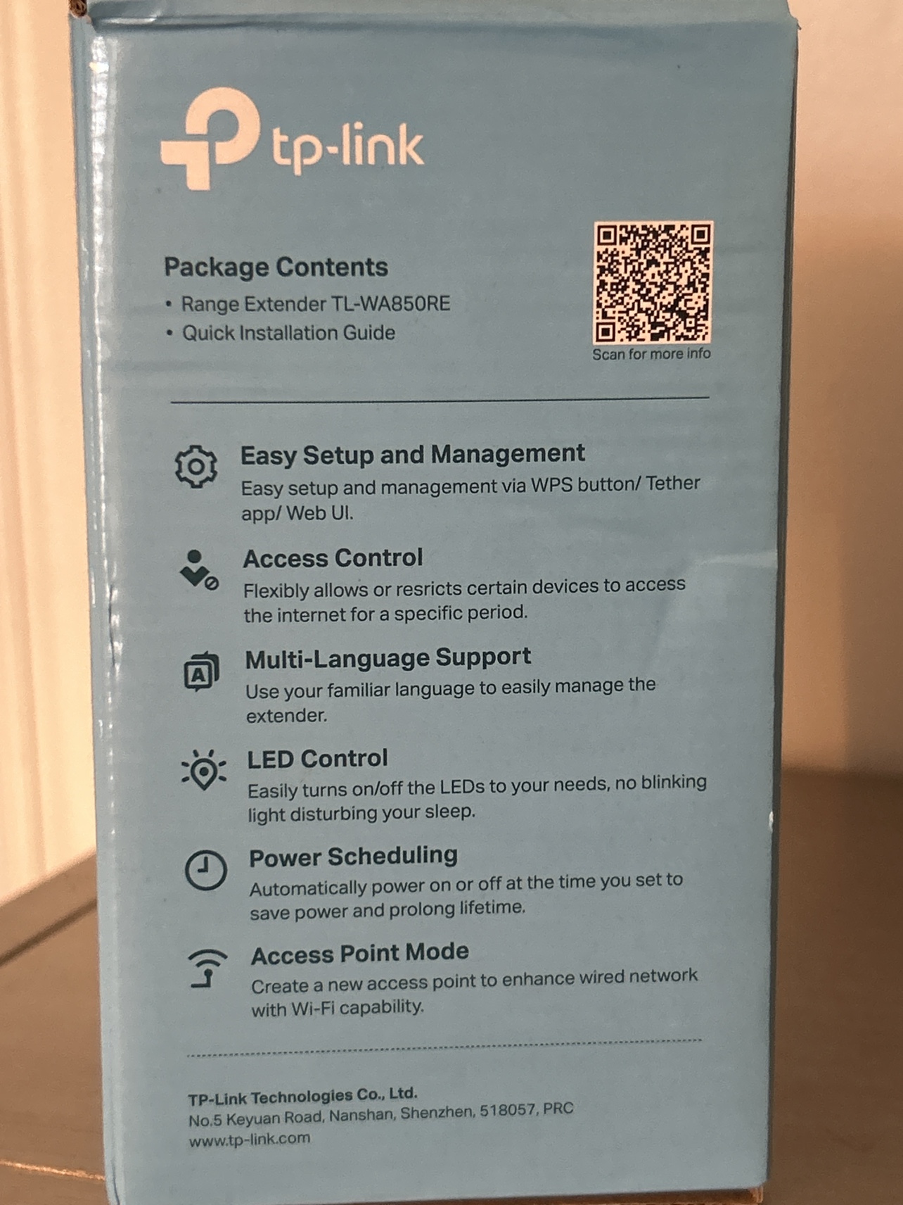 TP-Link Wi-Fi Range Extender TL-WA850RE - photo 2
