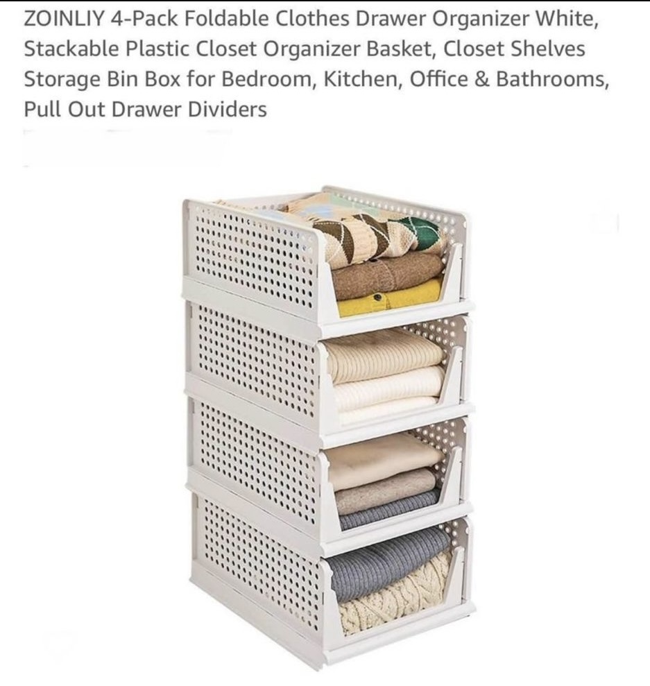 Set of 4 Stackable Drawer Organizers - photo 5