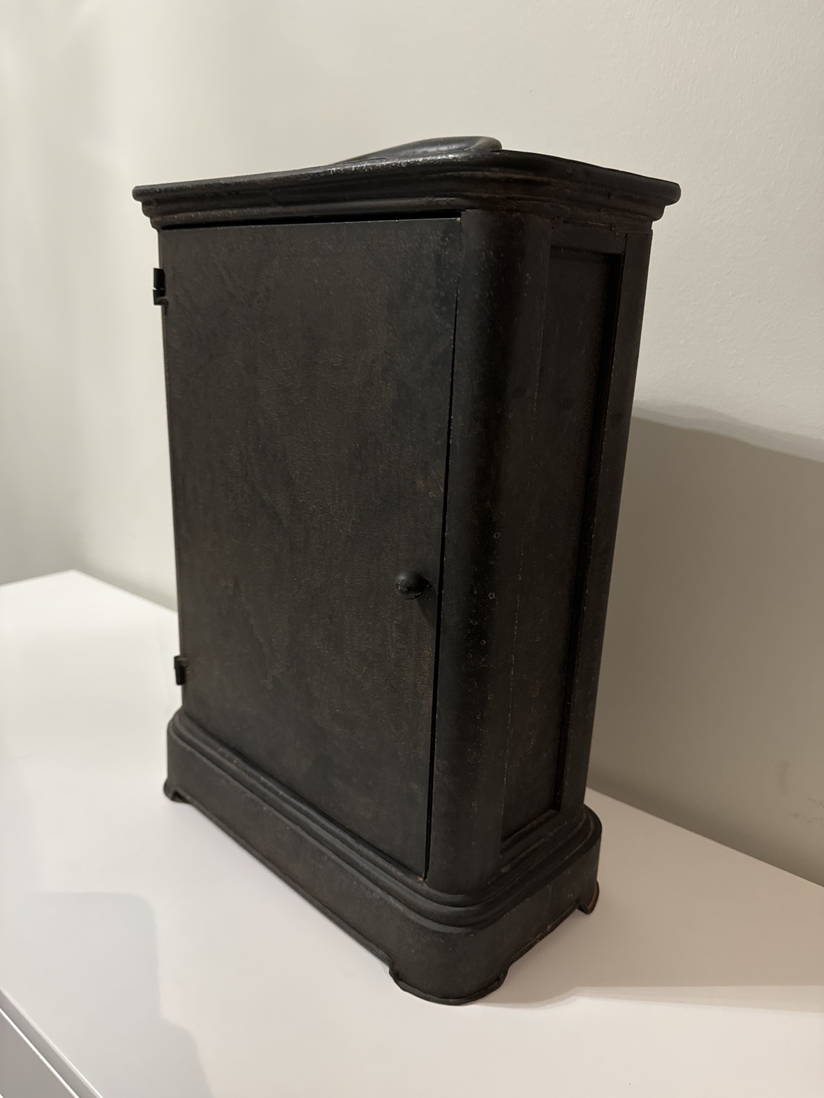 Antique Black Mantel Clock - photo 2