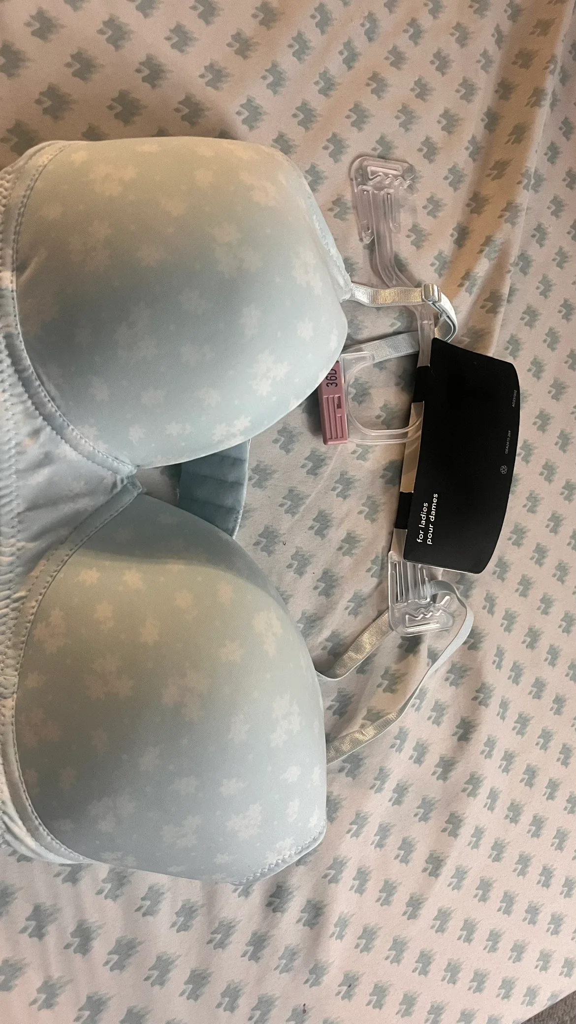 Blue Floral Bra #freecycle thumbnail