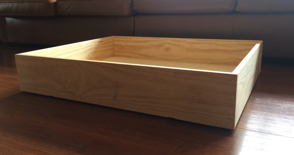 2 Wooden Storage Drawers