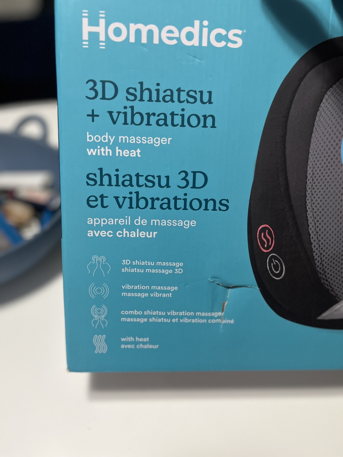 Homedics 3D Shiatsu and Vibration Massage Pillow with Heat - photo 2