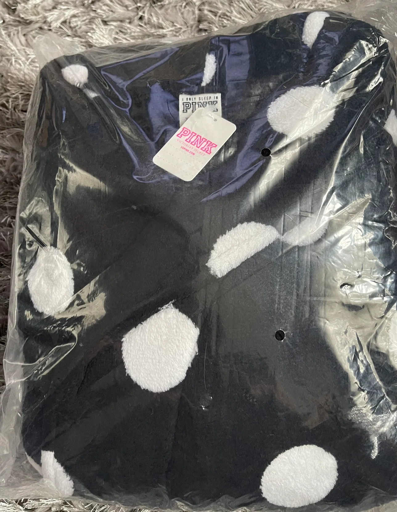 Pink Polka Dot Robe victorias secret image indicator(3)