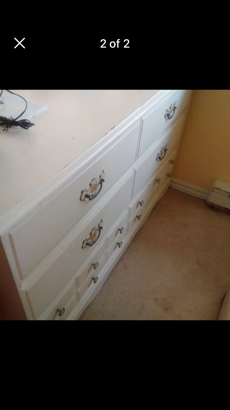 White Dresser with Six Drawers thumbnail